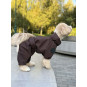 Membrane waterproof dog suite chocolate