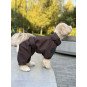 Membrane waterproof dog suite chocolate