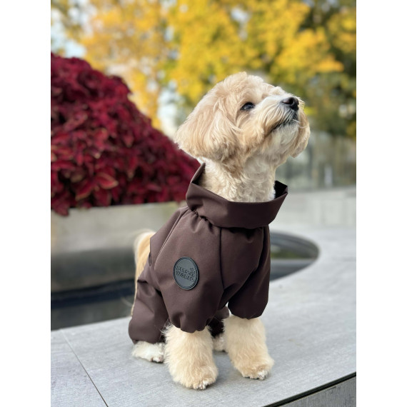 Membrane waterproof dog suite chocolate